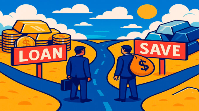 Finding the Middle Path: Blending Borrowed Funds with Long-Term Savings